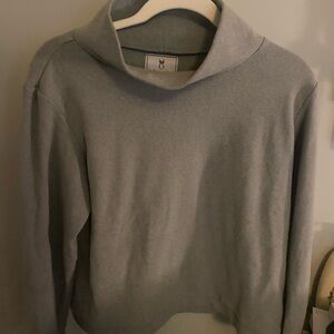 Park Slope Turtleneck - Terry Fleece Heather Grey - L